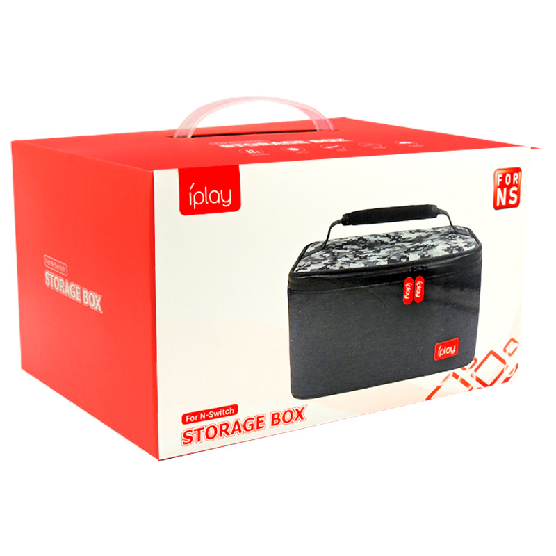 iplay HBS-236 – torba/kutija za NS Switch gaming konzolu s velikim kapacitetom, materijali: vodootporna tkanina i šifrirani materijal, ispis/logotipa, OEM prilagodba