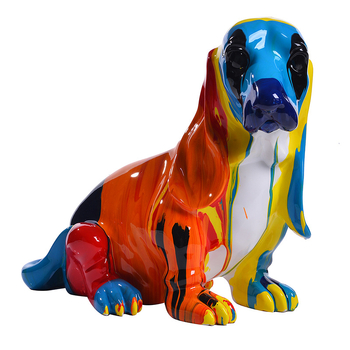 Beagle figurica od smole Jane O. — moderni minimalistički stil, materijal smola