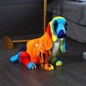 Beagle φιγούρα ρητίνης Jane O. — μοντέρνο μινιμαλιστικό στυλ, υλικό ρητίνης