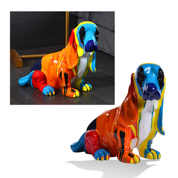 Beagle φιγούρα ρητίνης Jane O. — μοντέρνο μινιμαλιστικό στυλ, υλικό ρητίνης