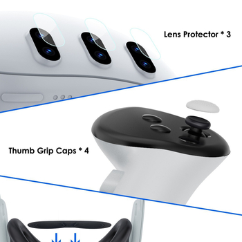 Σετ προστασίας για Meta Quest 3 — ABS υλικό, συμβατό με Meta Quest 3, για 1 χρήστη, 16+ ετών