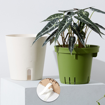 Γλάστρα από ρητίνη, ιαπωνικού στυλ, με αυτοποτισμό, διαπνέουσα, ανθεκτική στη διάβρωση, κατάλληλη για γραφείο ή δάπεδο