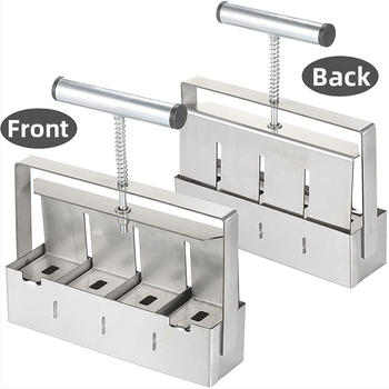 Miaro Χειροκίνητος κατασκευαστής μπλοκ εδάφους, φορητή συσκευή για σπορόφυτα, ατσάλινο εργαλείο κήπου, 950 g