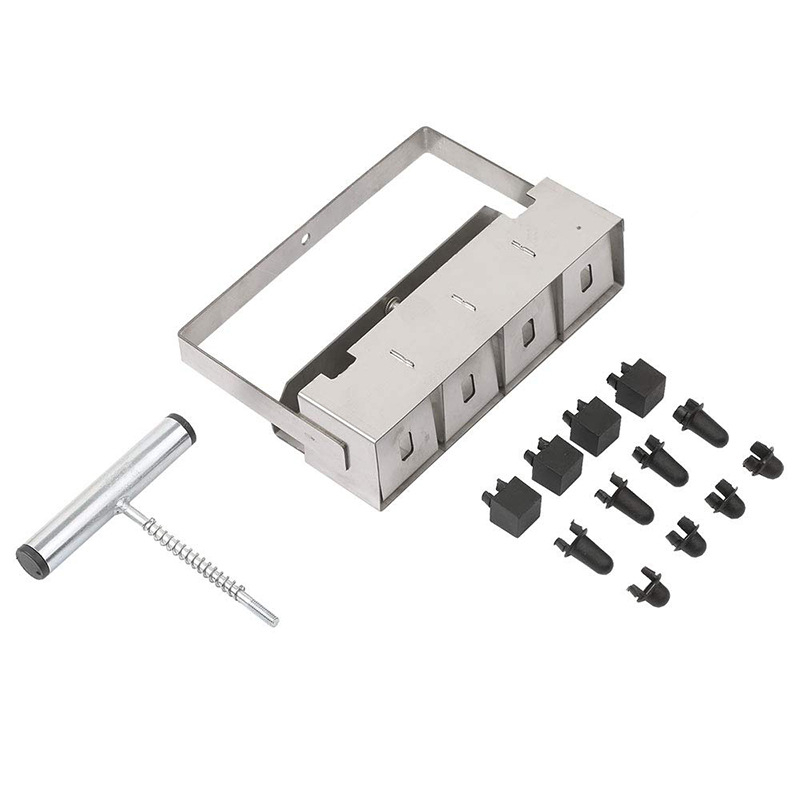 Miaro Χειροκίνητος κατασκευαστής μπλοκ εδάφους, φορητή συσκευή για σπορόφυτα, ατσάλινο εργαλείο κήπου, 950 g