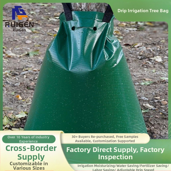 Sac de irigare prin picurare pentru grădină, reutilizabil pentru pomi fructiferi, prevenire secetă (20 galoni, PVC)