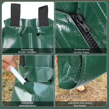 Σακούλα άρδευσης κήπου με σταγόνες, επαναχρησιμοποιούμενη για φρούτα δέντρα, πρόληψη ξηρασίας (20 γαλόνια, PVC)