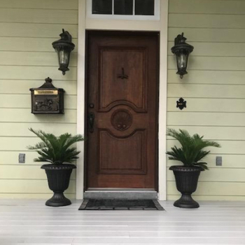 Γλάστρα για λουλούδια με βάση δαπέδου, ευρωπαϊκού στυλ ρετρό ρωμαϊκή κολόνα, για οικιακή κηπουρική, μάρκα Camphor