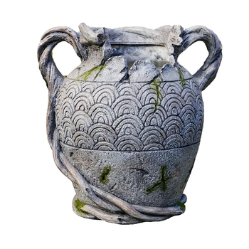 Γλάστρα με σταθερή βάση από ρητίνη για εξωτερικούς χώρους κήπου, ειδυλλιακό στυλ