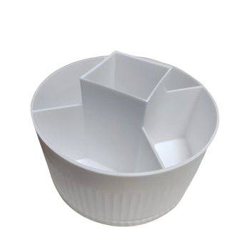 Επιτραπέζιο κουτί αποθήκευσης καλλυντικών από PP πλαστικό, χωρητικότητα 1L, με πολλαπλά διαμερίσματα