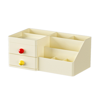 Επιτραπέζιο κουτί αποθήκευσης με διαμερίσματα για καλλυντικά και γραφική ύλη – Μοντέλο W2036, 2L, Υλικό HIPS+PS+PP, μοντέρνο μινιμαλιστικό στυλ