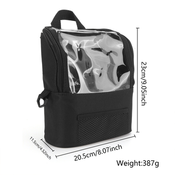 Átlátszó sminktáska nagy kapacitással, 400 g, hordozható helyszíni használatra