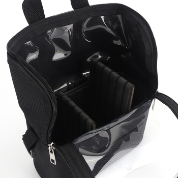 Átlátszó sminktáska nagy kapacitással, 400 g, hordozható helyszíni használatra