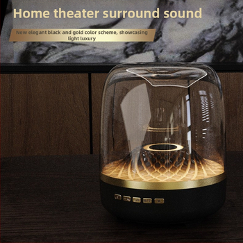 Glass5 Bluetooth ηχείο με ενσωματωμένη μπαταρία 2000–4000mAh, 2 μεγάφωνα, 10W ισχύς, Bluetooth 5.3, 100Hz–20kHz