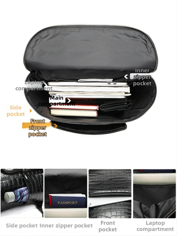 Ανδρική τσάντα πλάτης από γνήσιο δέρμα – κορυφαίο στρώμα βοδινό δέρμα, μαξιλαρωμένοι ιμάντες, χωρητικότητα έως 20 L, συμβατή με φορητό υπολογιστή 15 ιντσών, για επιχειρηματικά ταξίδια