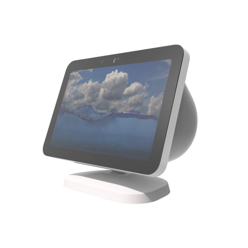 Suport pentru Echo Show 8, model A346, construcție din plastic, utilizare în interior, include o bază