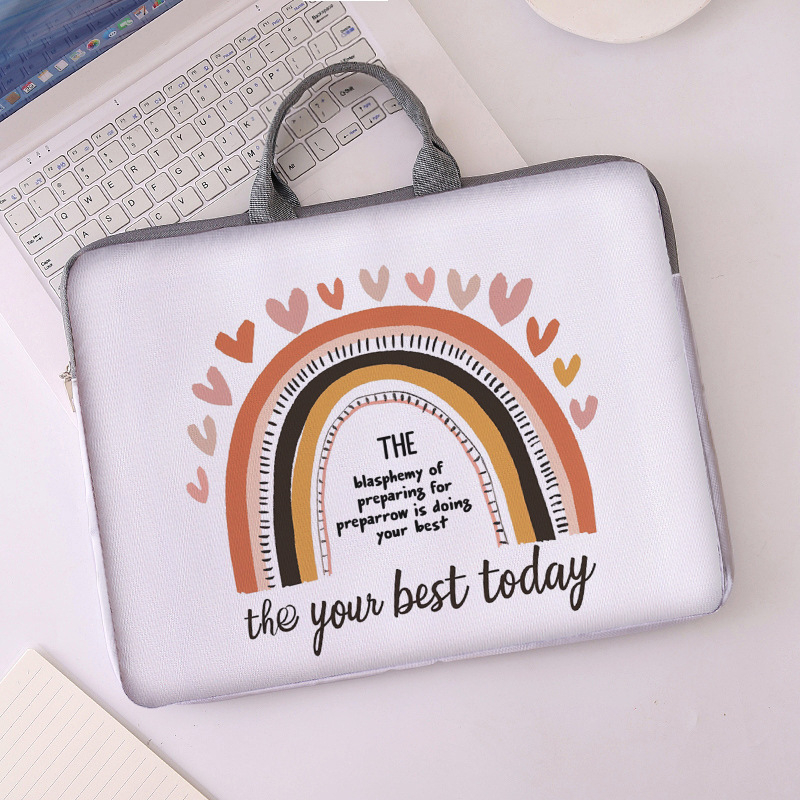 MONSTD Θήκη Φορητού Υπολογιστή με Γεωμετρικό Μοτίβο, Υλικό 600D, Εσωτερική Επένδυση Πολυεστέρα, Αναπνεύσιμη, Ανθεκτική στη Φθορά και στις Κρούσεις