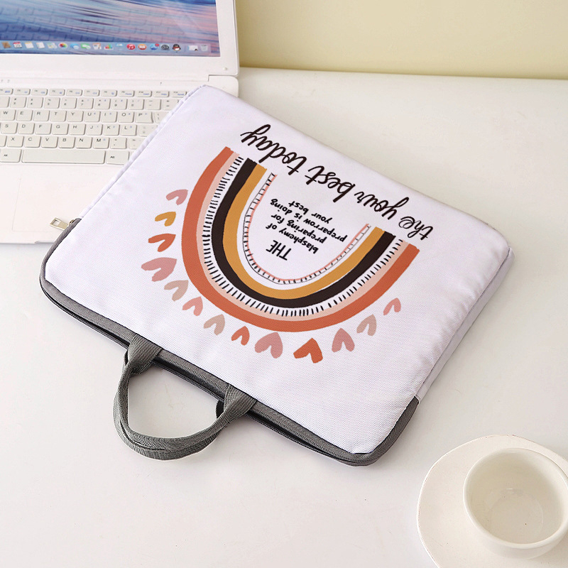 MONSTD Θήκη Φορητού Υπολογιστή με Γεωμετρικό Μοτίβο, Υλικό 600D, Εσωτερική Επένδυση Πολυεστέρα, Αναπνεύσιμη, Ανθεκτική στη Φθορά και στις Κρούσεις