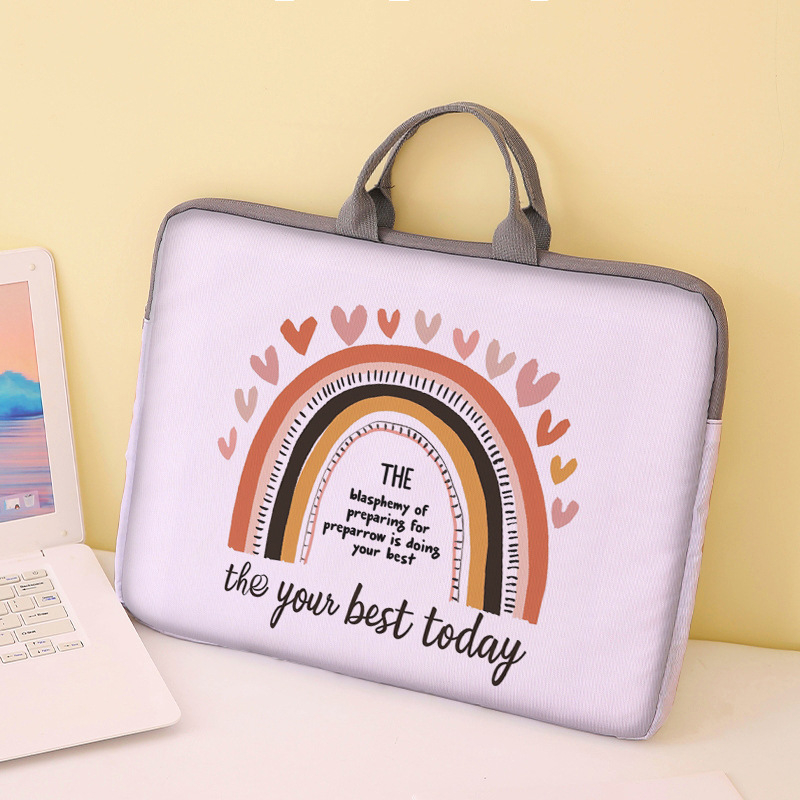 MONSTD Θήκη Φορητού Υπολογιστή με Γεωμετρικό Μοτίβο, Υλικό 600D, Εσωτερική Επένδυση Πολυεστέρα, Αναπνεύσιμη, Ανθεκτική στη Φθορά και στις Κρούσεις