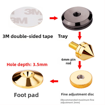 MVS Ακουστικά Αποσβεστήρια από Καθαρό Χαλκό MF5/6 για Ηχεία και Ενισχυτές, Επίχρυσωση ή Ροδιοποίηση