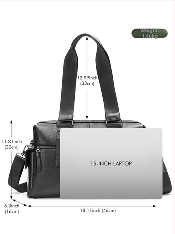 Мъжка кожена чанта, естествена кожа (първи слой кравешка кожа), градски минимализъм, едноцветна, подплата полиестрово-памучна