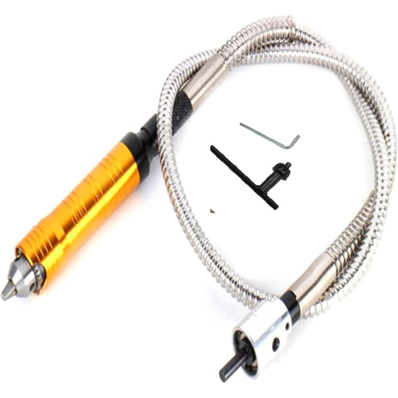 Многофункционален гъвкав вал за електрическа бормашина и шлайфане, Jin Teng, гумена дръжка, стомана No. 20, тегло 0,5 кг