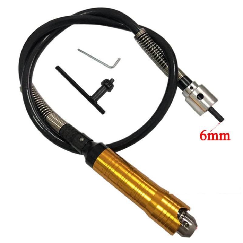 Многофункционален гъвкав вал за електрическа бормашина и шлайфане, Jin Teng, гумена дръжка, стомана No. 20, тегло 0,5 кг