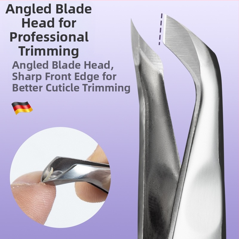 Senten неръждаема стомана, руски стил, ножица за кожички с наклонено острие, професионално подрязване и премахване на кожички