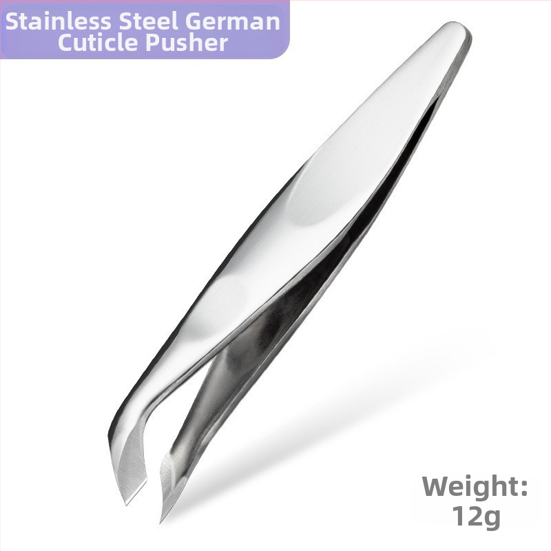 Senten Rusijos stiliaus nerūdijančio plieno kutikulos žnyplės su kampiniu ašmeniu, profesionali nagų priežiūra, odelių šalinimas