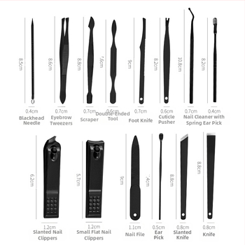 26 τεμάχια σετ εργαλείων περιποίησης νυχιών από ανοξείδωτο ατσάλι, για οικιακή χρήση