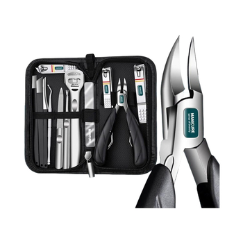 Σετ εργαλείων περιποίησης ποδιών με νυχοκόπτη και πένσες – φορητό οικιακό μοντέλο από ανοξείδωτο ατσάλι