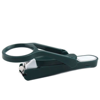 Κόπτης νυχιών με μεγεθυντικό φακό, αντι-εκτόξευση, πλαστικό και ανοξείδωτο ατσάλι, για 6+ ετών, οικιακή χρήση