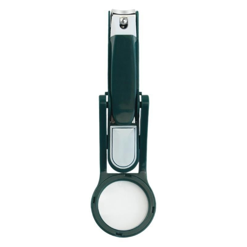 Клипер за нокти с лупа, против разпръскване, пластмаса и неръждаема стомана, за деца над 6 години, домашна употреба