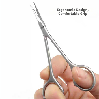 Извит нож за кожички – професионален инструмент за маникюристи, неръждаема стомана