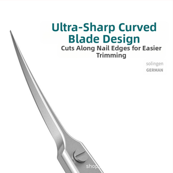 Κυρτό ψαλιδάκι για πετσάκια – επαγγελματικό εργαλείο νυχιών, ανοξείδωτος χάλυβας