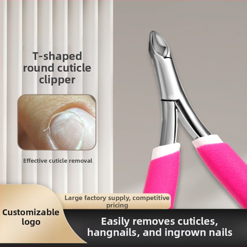 Queen Т-образни ножици за мъртва кожа, силиконова нехлъзгаща се дръжка и неръждаема стомана