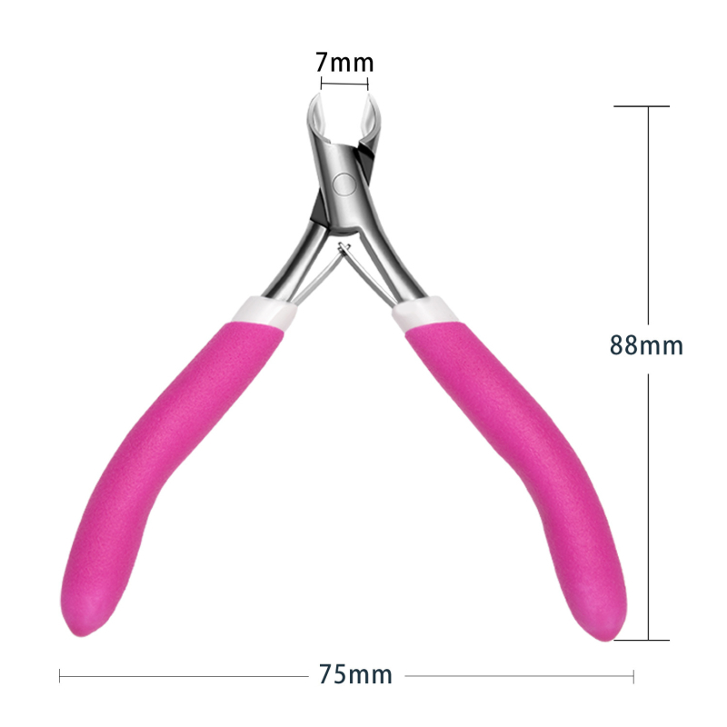 Queen Т-образни ножици за мъртва кожа, силиконова нехлъзгаща се дръжка и неръждаема стомана