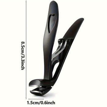 Νυχοκοπτικό με καμπύλη κεφαλή — Ανοξείδωτο ατσάλι, φορητό, επίπεδη άκρη, οικιακή χρήση