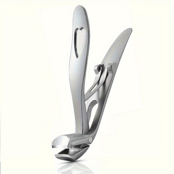 Νυχοκοπτικό με καμπύλη κεφαλή — Ανοξείδωτο ατσάλι, φορητό, επίπεδη άκρη, οικιακή χρήση