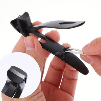 Νυχοκοπτικό με καμπύλη κεφαλή — Ανοξείδωτο ατσάλι, φορητό, επίπεδη άκρη, οικιακή χρήση