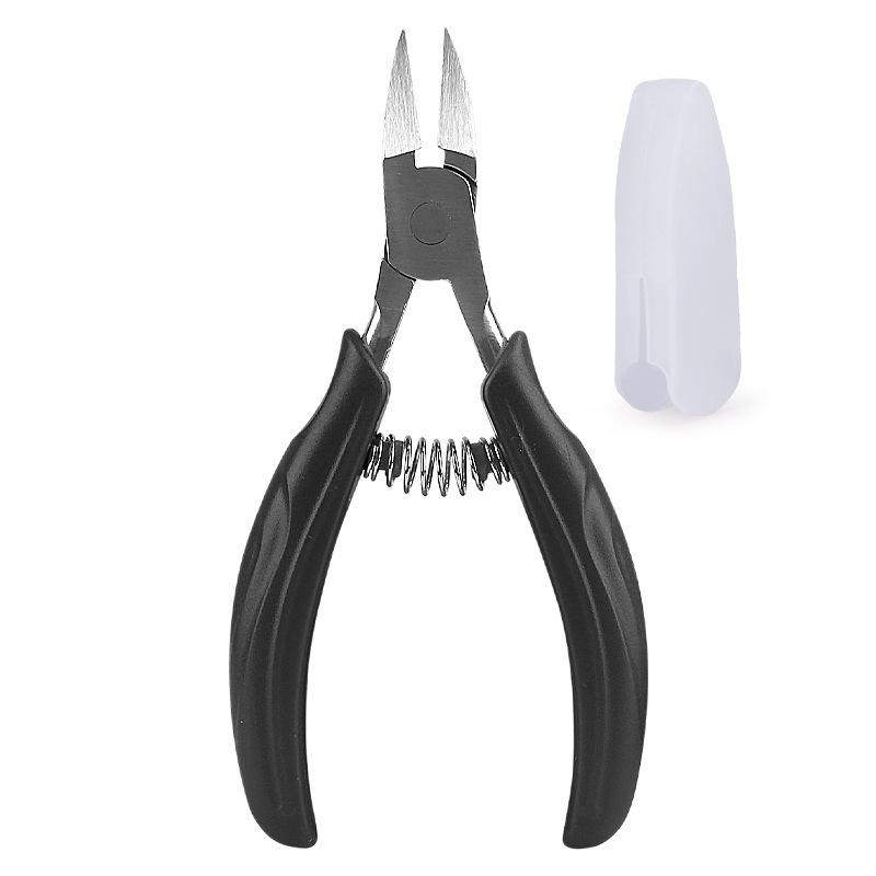 Nerūdijančio plieno nagų pincetas su erelio snapo formos galiuku, įrankis odai ir nagų grioveliams