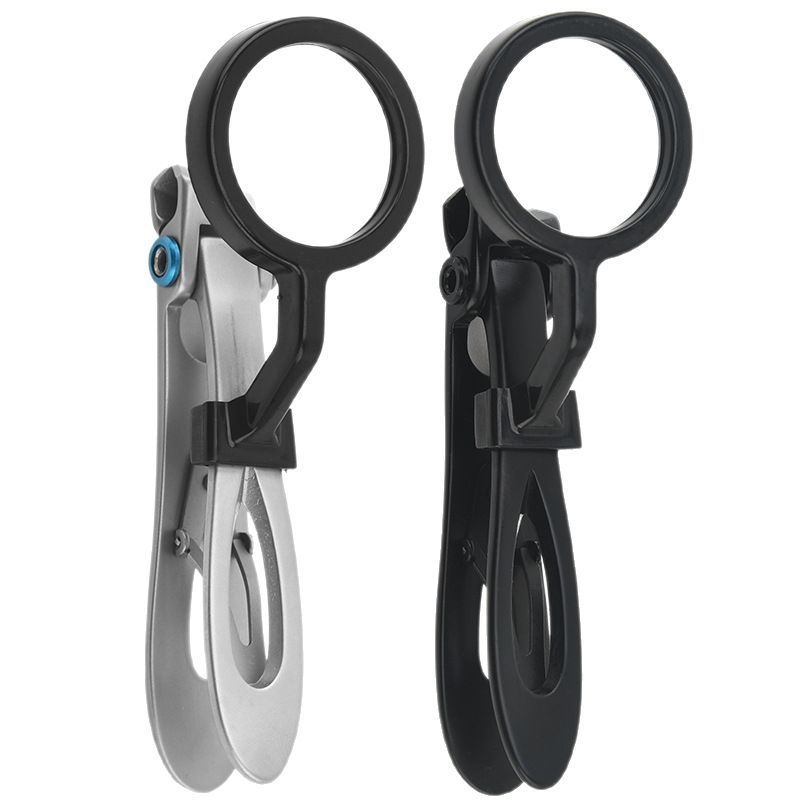 Moonhao неръждаеми ножици за нокти с лупа, голям отвор, плосък дизайн