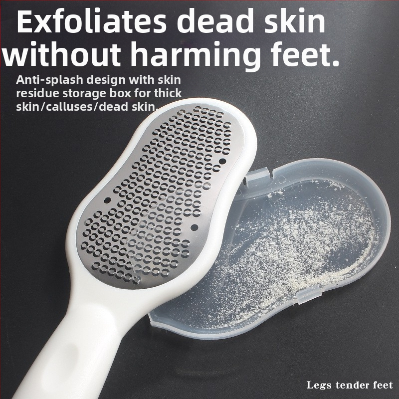 Педикюрен инструмент за премахване на загрубяла кожа с овален шлифовъчен камък | Материал: неръждаема стомана + пластмаса | Марка: Other