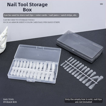 GNDG OEM Πλαστικό κουτί αποθήκευσης νυχιών – Θήκη για εργαλεία μανικιούρ
