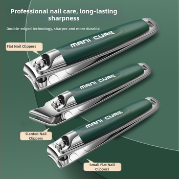 Σετ κοπτών νυχιών με κεκλιμένο και ευθύ στόμιο – φορητό οικιακό εργαλείο περιποίησης νυχιών, ανοξείδωτος χάλυβας με ηλεκτροπλατίωση