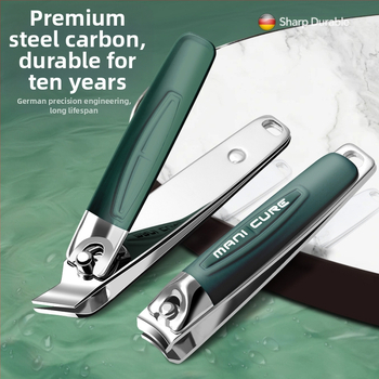 Σετ κοπτών νυχιών με κεκλιμένο και ευθύ στόμιο – φορητό οικιακό εργαλείο περιποίησης νυχιών, ανοξείδωτος χάλυβας με ηλεκτροπλατίωση