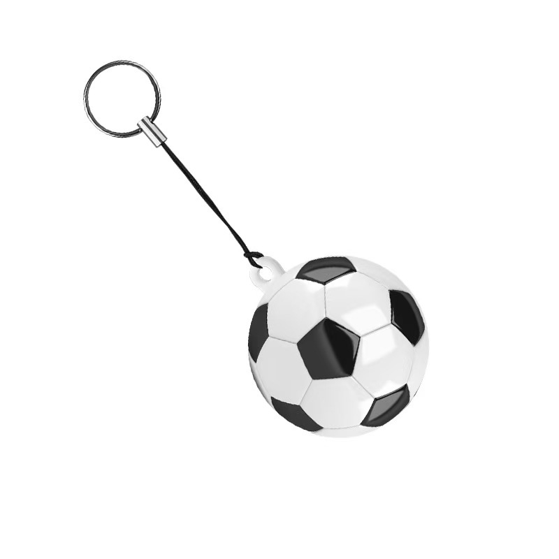 Нокторезач с трансформиращ дизайн, карикатурен футбол, пластмаса + неръждаема стомана, мини портативен ключодържател