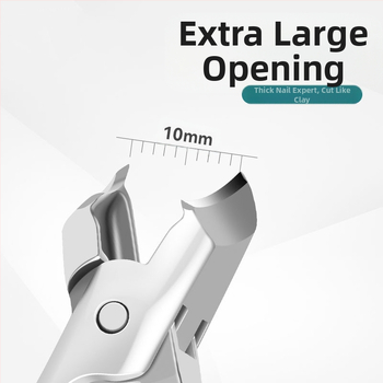 Σετ κοπτών νυχιών με μεγάλο άνοιγμα, πλαγίιος κόφτης, ανοξείδωτο ατσάλι – κατάλληλο για παχιά και σκληρά νύχια