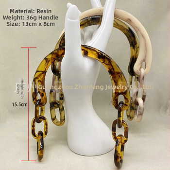 Junfeng пластмасова дръжка за чанта с U-образна верига и акрилна ръкохватка, едноцветен дизайн, намалява натоварването, аксесоар за багаж, пролет 2024