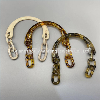 Junfeng пластмасова дръжка за чанта с U-образна верига и акрилна ръкохватка, едноцветен дизайн, намалява натоварването, аксесоар за багаж, пролет 2024