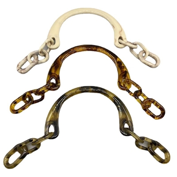 Junfeng пластмасова дръжка за чанта с U-образна верига и акрилна ръкохватка, едноцветен дизайн, намалява натоварването, аксесоар за багаж, пролет 2024